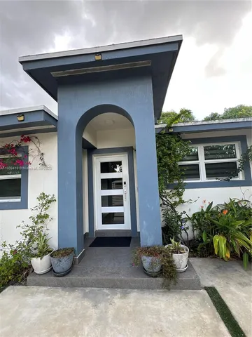 a front view of a house