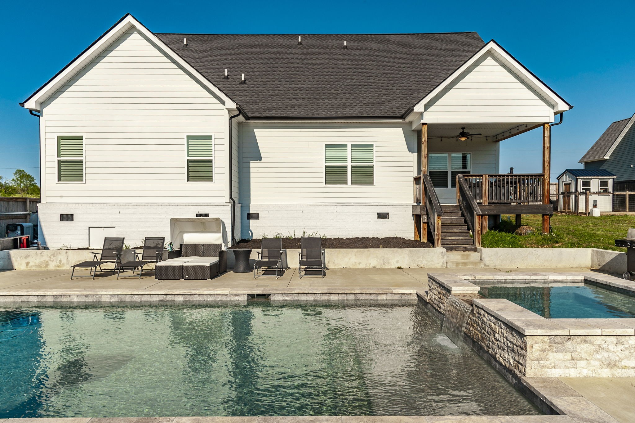 1160 Hearn Hill Road Watertown, TN 37184 - Photo 60 of 91 a view of a house with pool and chairs