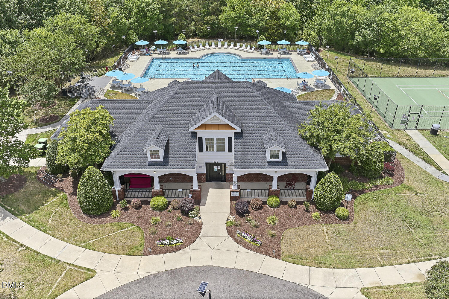 441 Virginia Water Drive Rolesville, NC 27571 - Photo 15 of 20 an aerial view of residential houses with outdoor space