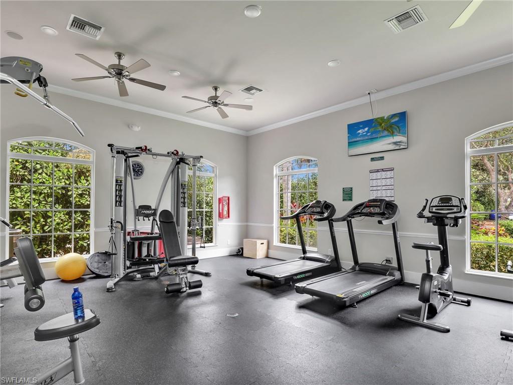 1965 Crestview Way, Unit 156 Naples, FL 34119 - Photo 42 of 45 a view of a room with gym equipment