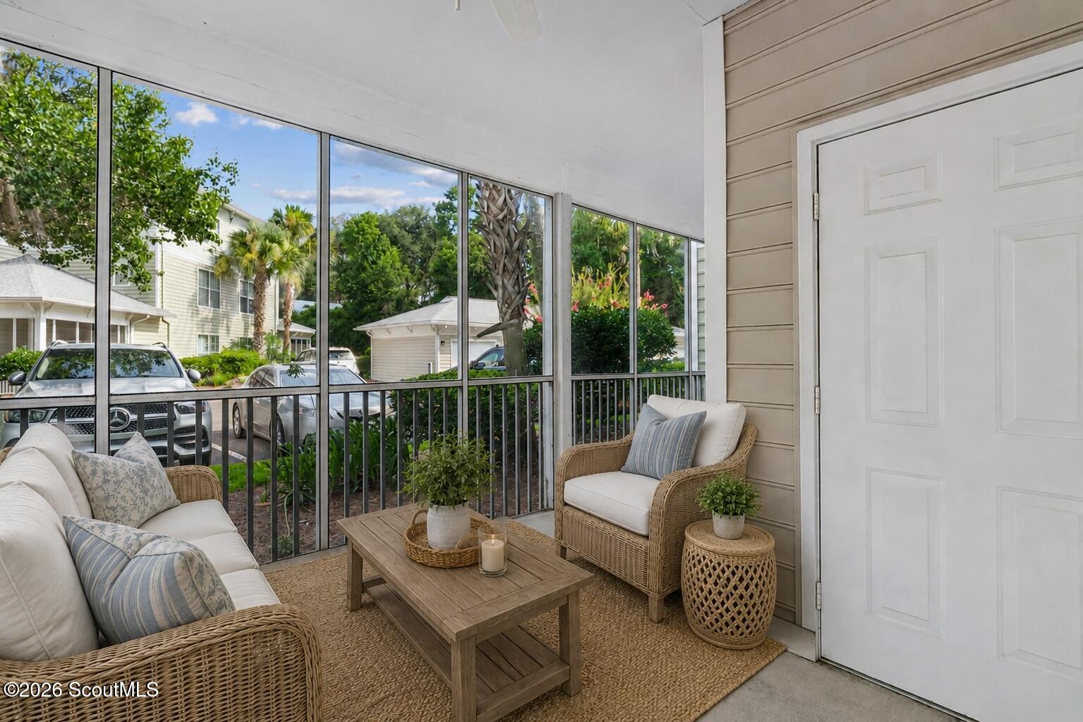 1704 Frederica Road, Unit 507 St. Simons Island, GA 31522 - Photo 20 of 43 Photo is virtually staged - Large screened porch