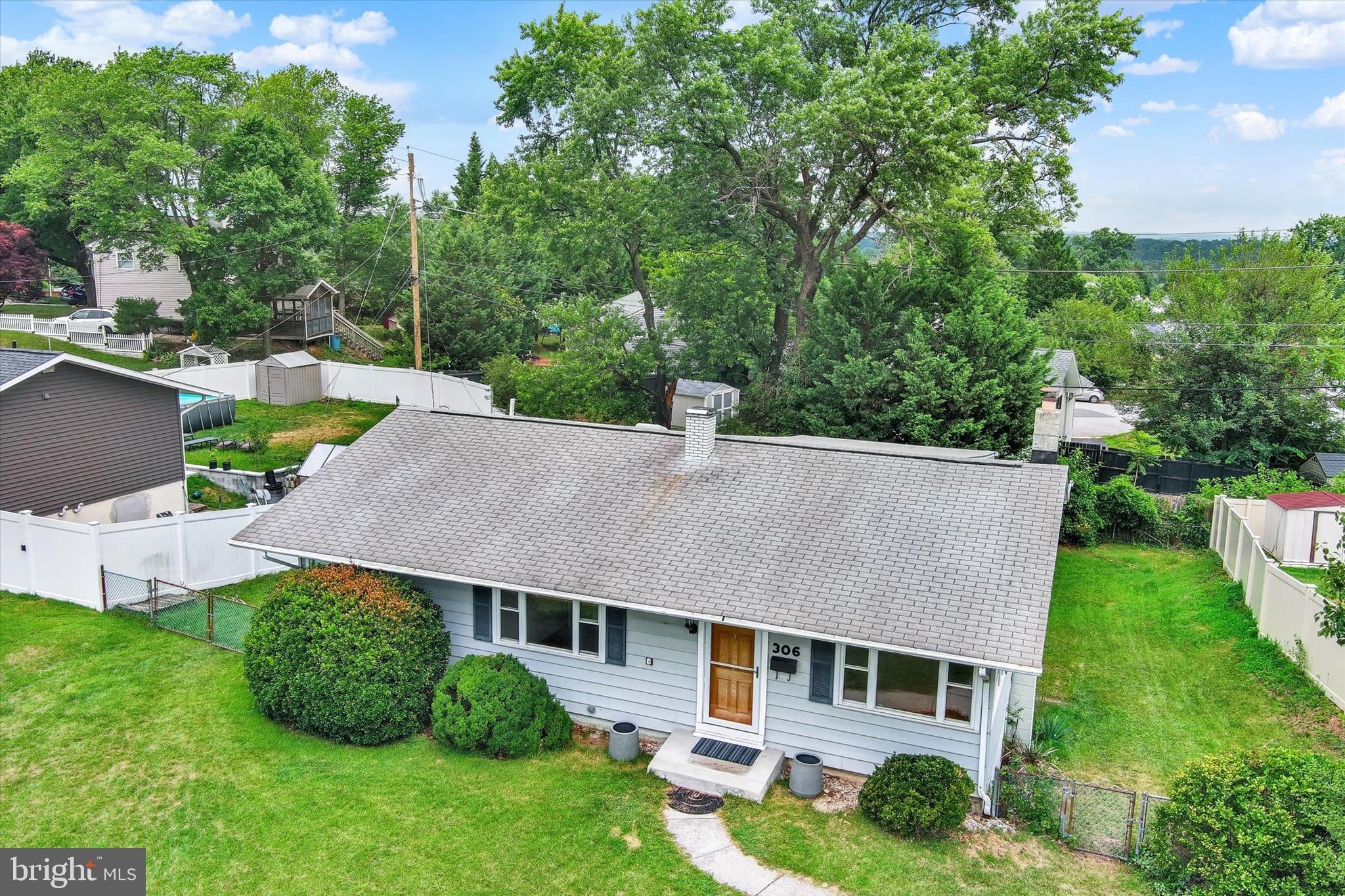 306 Regency Circle Linthicum Heights, MD 21090 - Photo 54 of 73 Front aerial with sweeping views.
