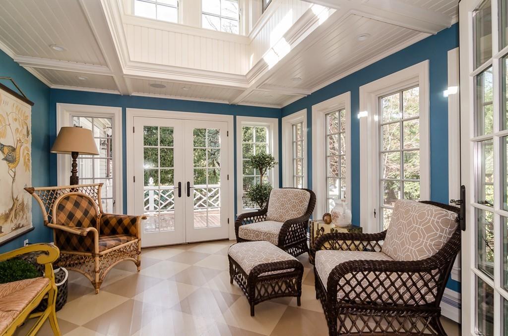 41 Highgate Road Wellesley, MA 02481 - Photo 13 of 24 a living room with furniture and floor to ceiling windows