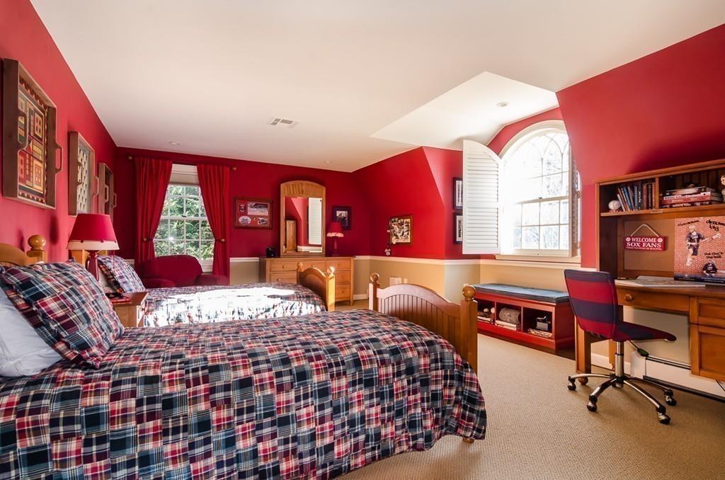 41 Highgate Road Wellesley, MA 02481 - Photo 19 of 24 a bedroom with a bed and wooden floor