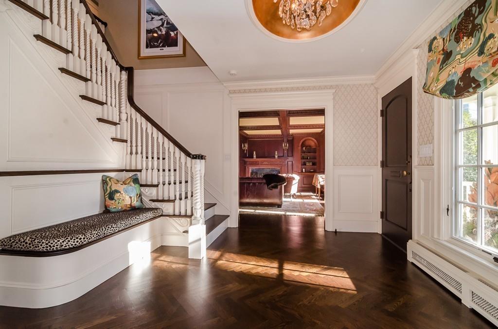 41 Highgate Road Wellesley, MA 02481 - Photo 2 of 24 a view of entryway livingroom and hall with wooden floor