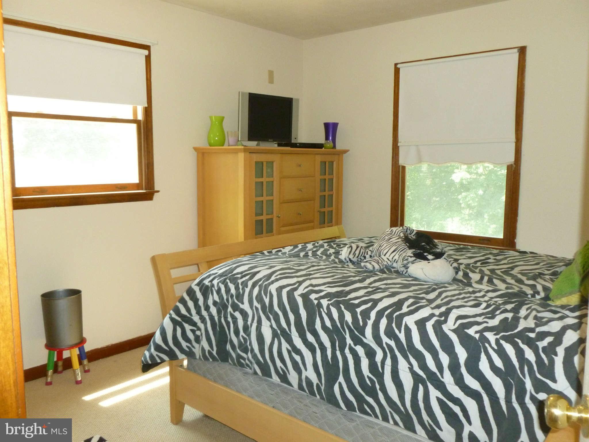 5762 Howellsville Road Front Royal, VA 22630 - Photo 13 of 22 a bedroom with a bed and a flat tv screen on top of it