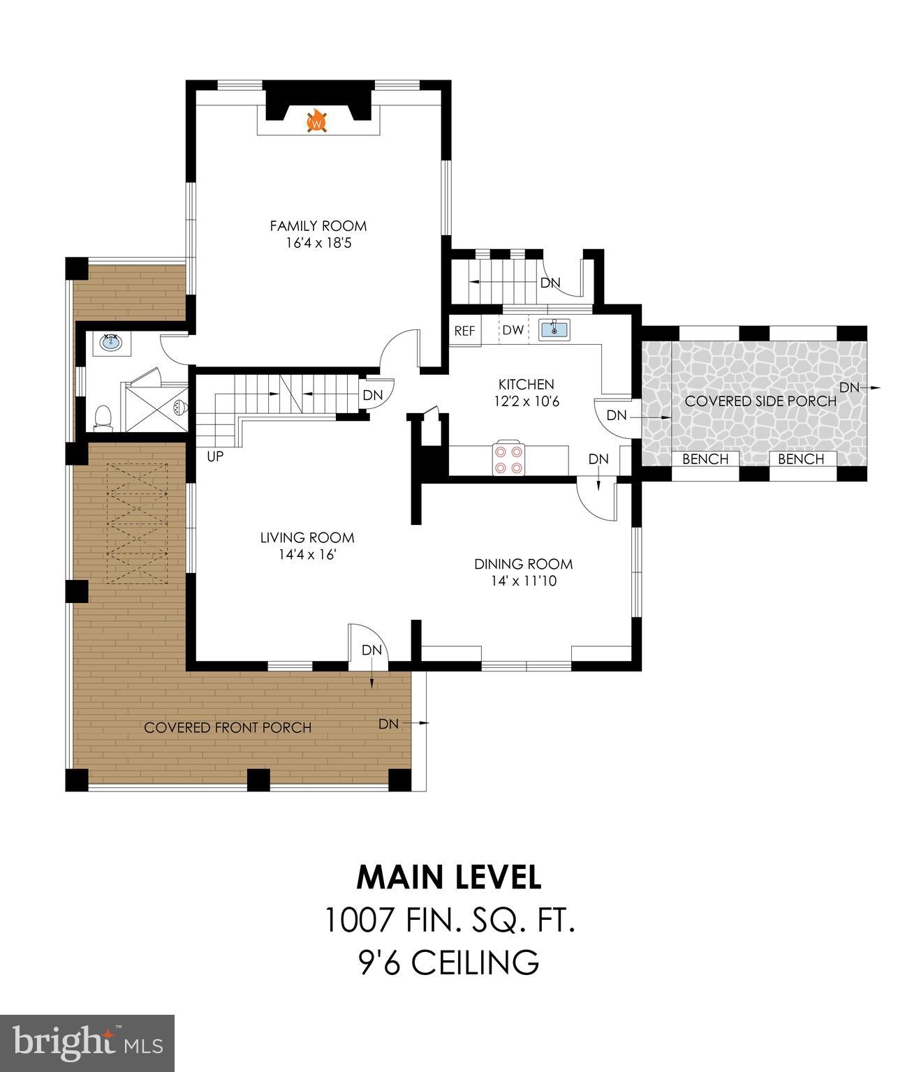 2925 Covington Road Silver Spring, MD 20910 - Photo 52 of 70 a picture of a floor plan