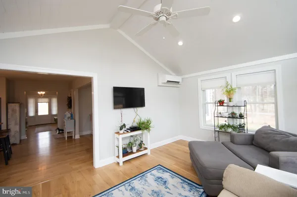 a room with furniture and a window