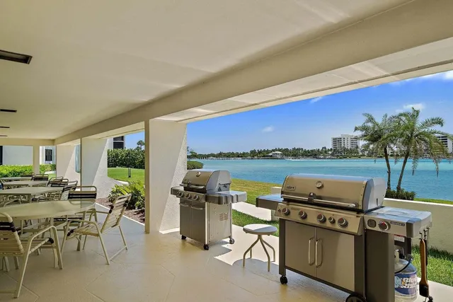a view of a swimming pool and outside view