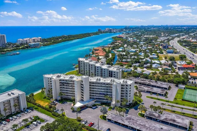 a view of city and ocean