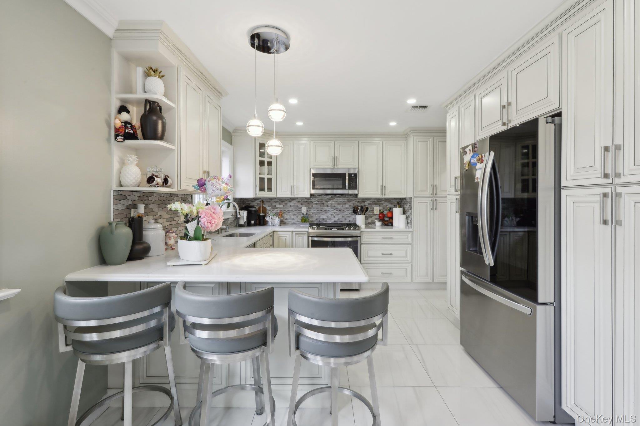 12-14 Lincoln Street Spring Valley, NY 10977 - Photo 9 of 39 Unit B, Level-2,Kitchen, light countertops,