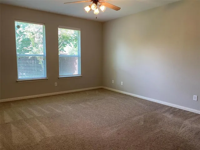 a tree in front of a white house