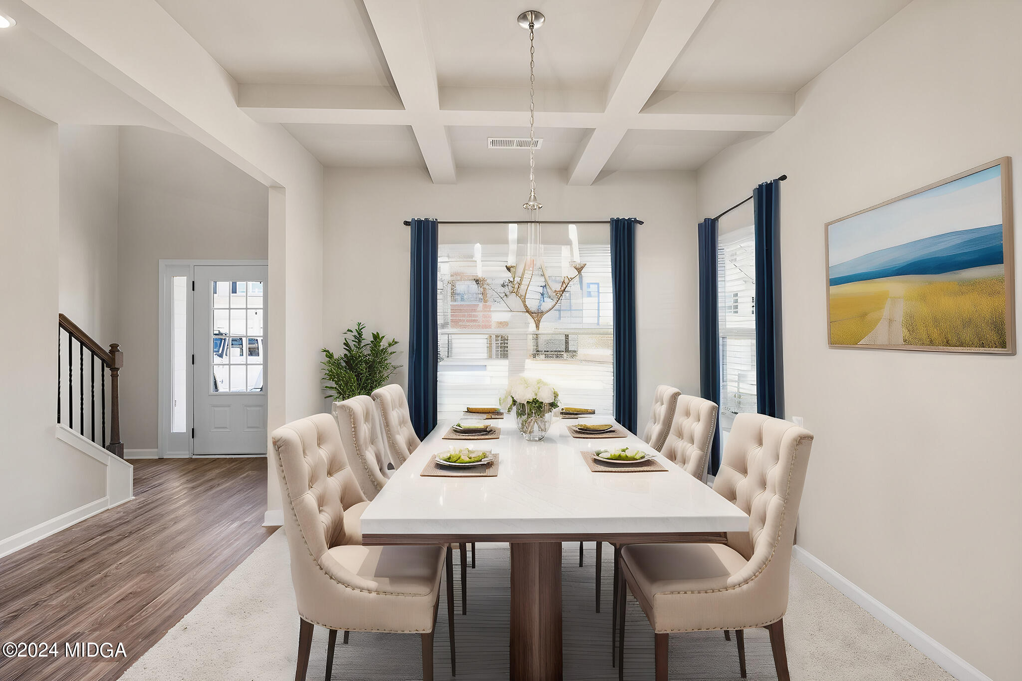 499 Grand Magnolia Street Jackson, GA 30233 - Photo 5 of 35 a view of a dining room with furniture window and wooden floor