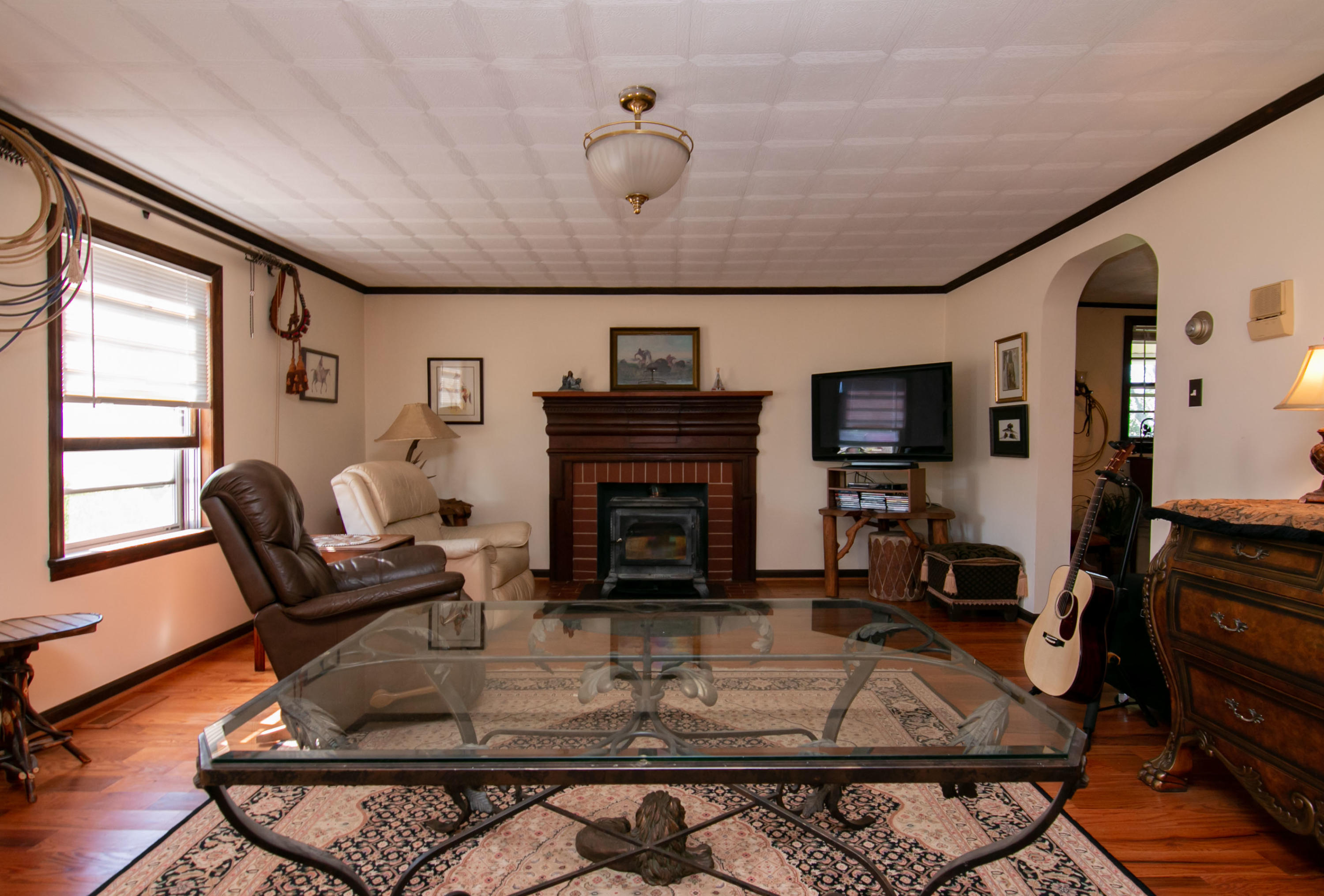 3257 Sago Road Chatham, VA 24531 - Photo 42 of 94 a living room with furniture and a fireplace