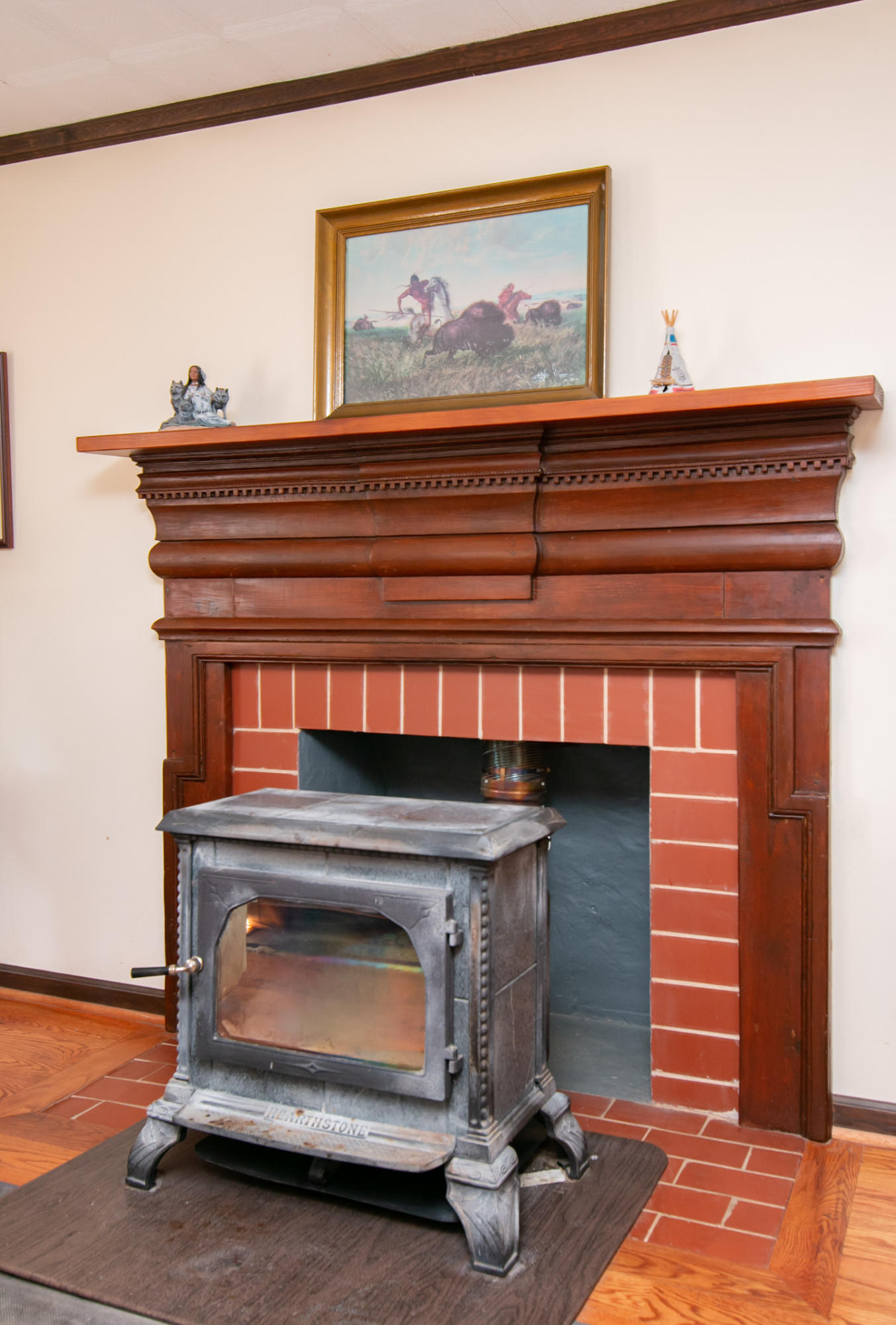 3257 Sago Road Chatham, VA 24531 - Photo 44 of 94 a living room with furniture and a fireplace