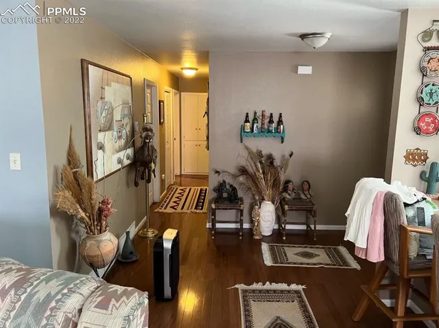 a view of a livingroom with furniture and lounge chair