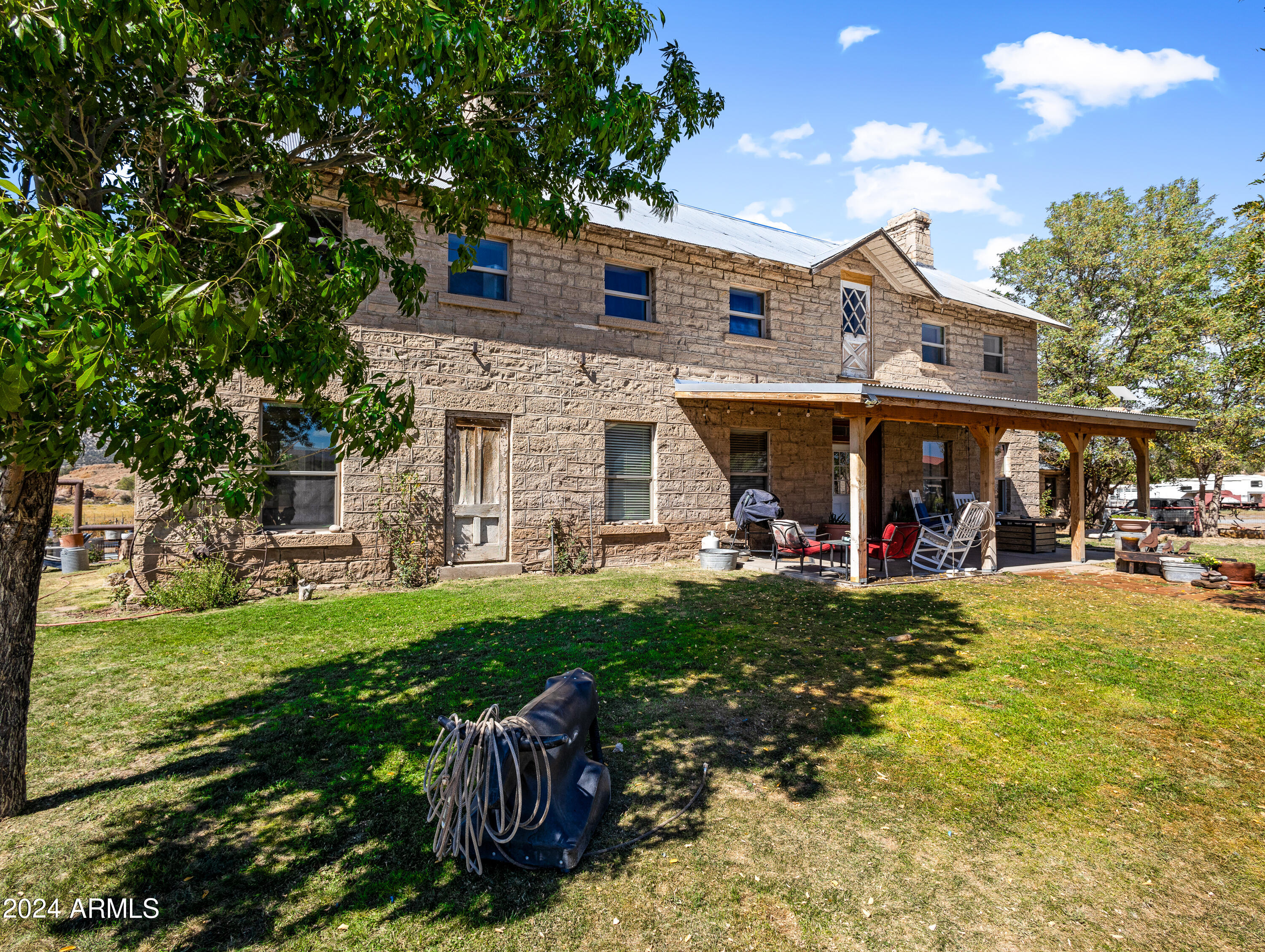 4820 East Perkinsville Road Chino Valley, AZ 86323 - Photo 47 of 128 front view of a house with a yard