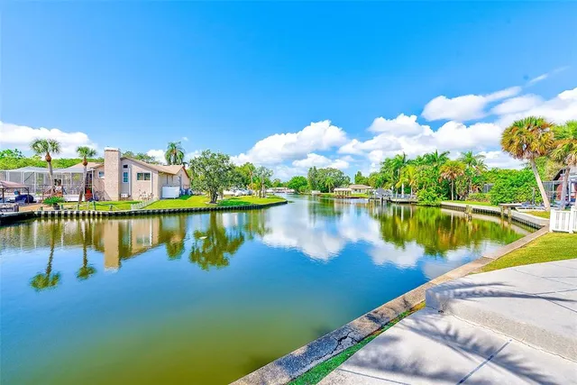 a view of a lake with a lake