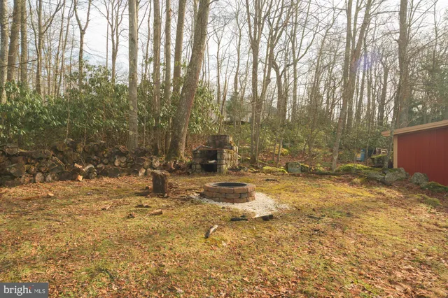 a view of a table and chairs in the patio