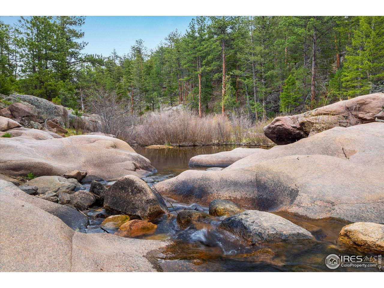 1289 Kiowa Road Lyons, CO 80540 - Photo 29 of 37 a view of a backyard with table and chairs