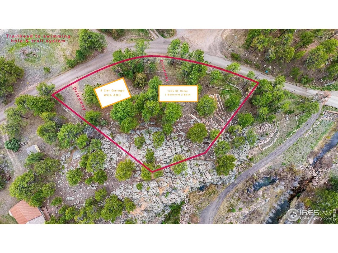 1289 Kiowa Road Lyons, CO 80540 - Photo 3 of 37 a view of a tennis court