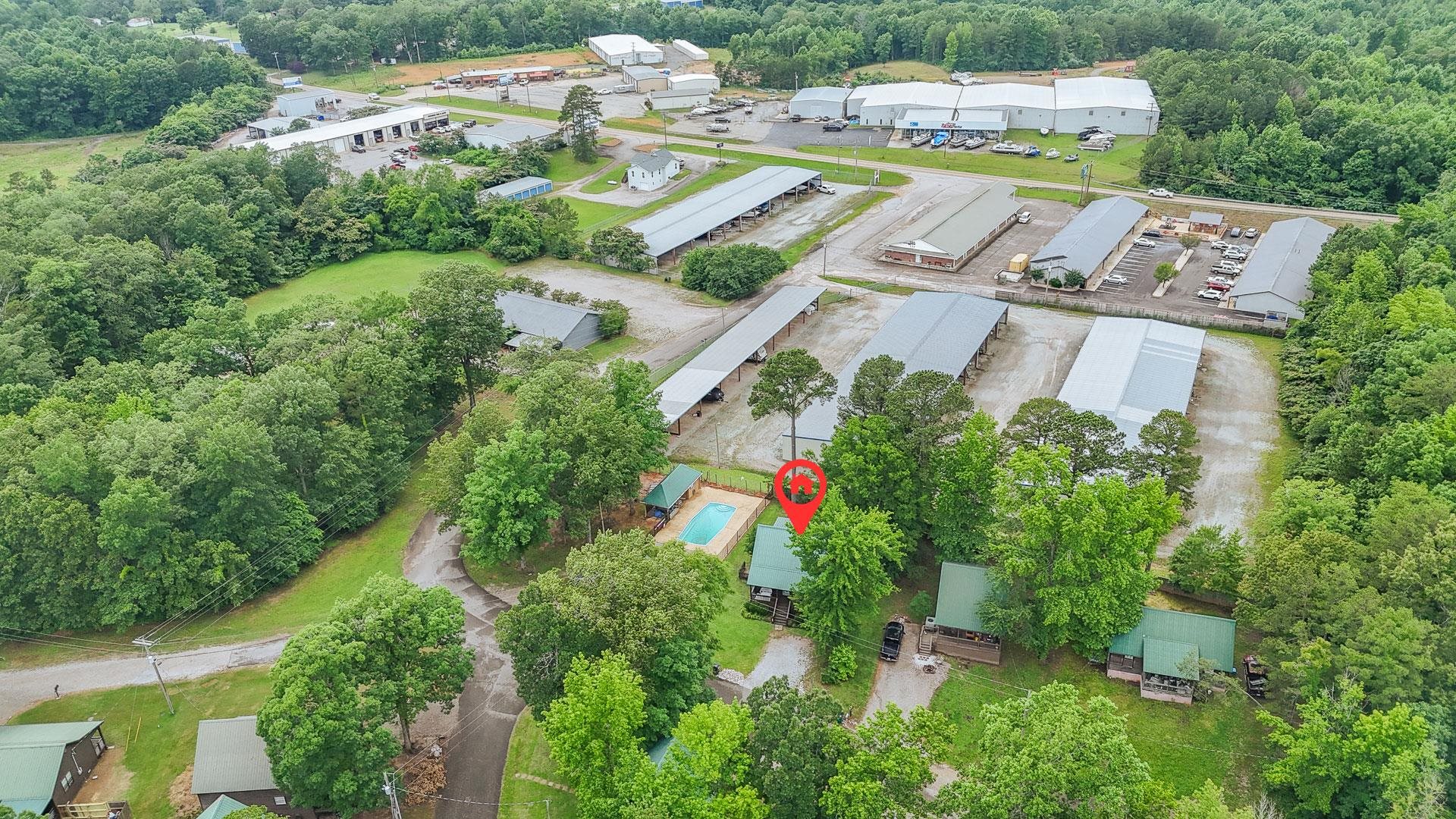 15 Lilly Cove Counce, TN 38326 - Photo 39 of 39 an aerial view of residential house with outdoor space and trees all around