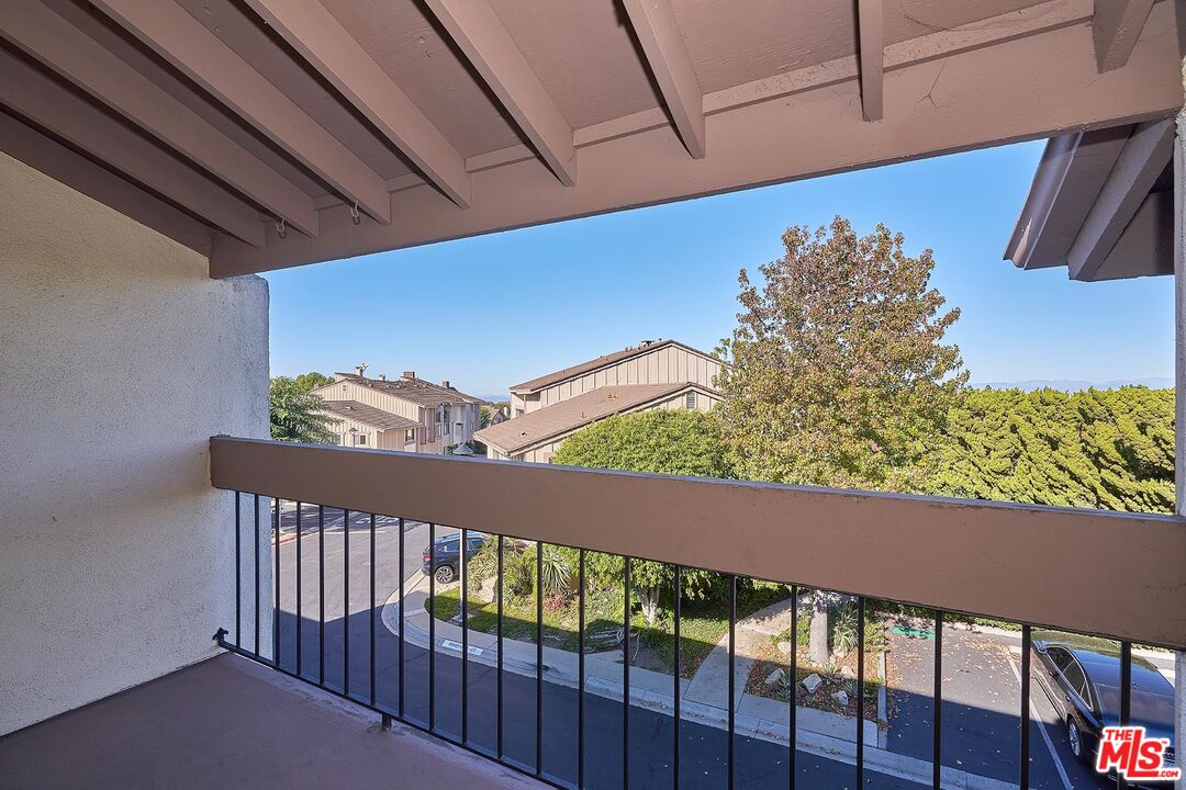 a view of a balcony