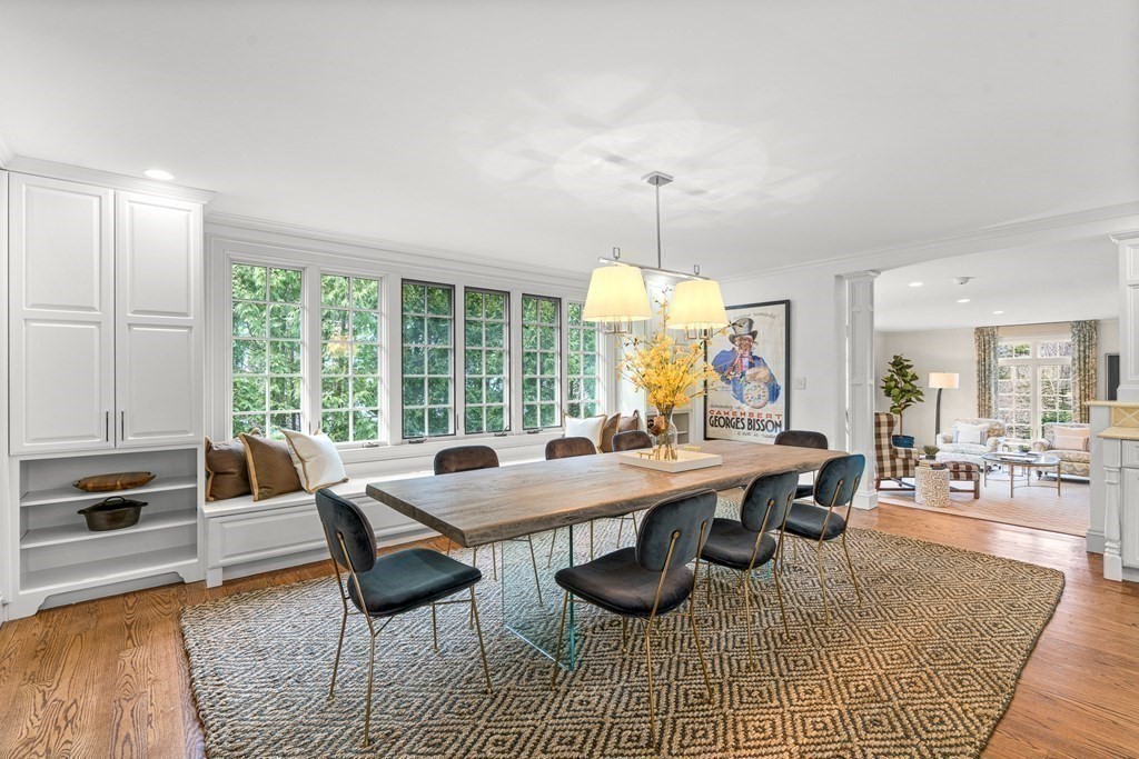 77 Cliff Road Wellesley, MA 02481 - Photo 10 of 33 a view of a dining room with furniture window and outside view