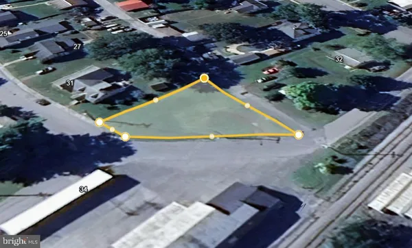 an aerial view of house