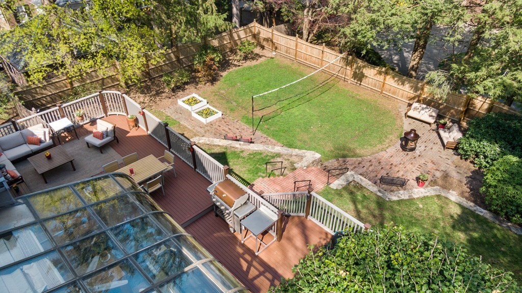 28 Sheffield Road Newton, MA 02465 - Photo 7 of 39 an aerial view of a house with a yard