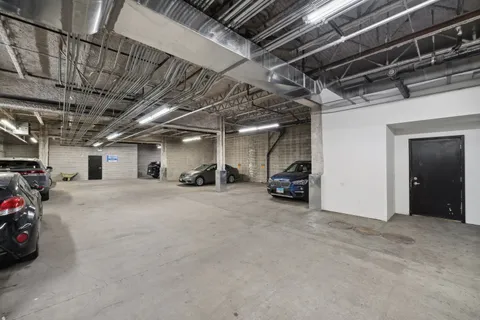 a view of a car garage
