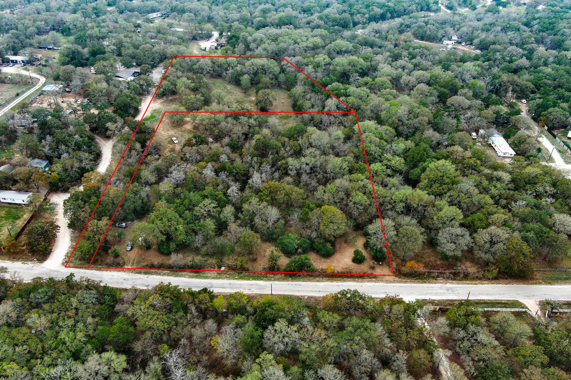 235 The Forest Road Dale, TX 78616 - Photo 13 of 14 View of property location with property parcel outlined