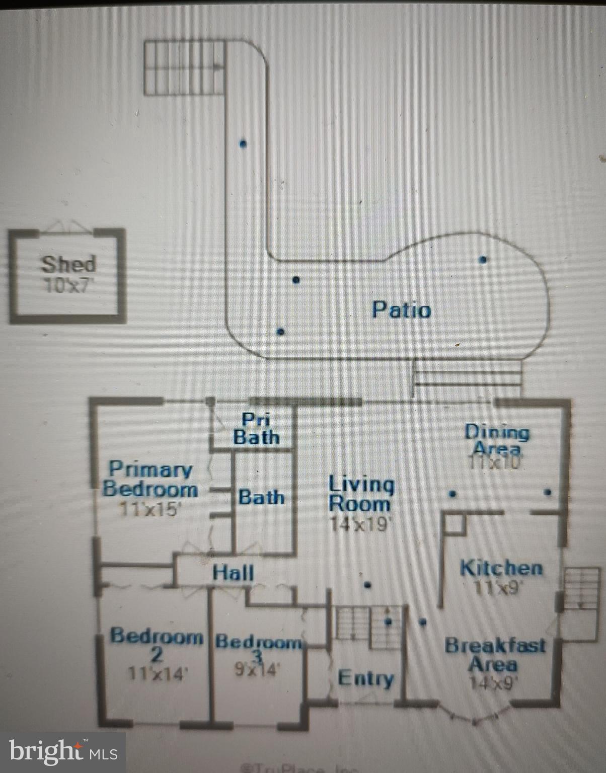 11728 Lovejoy Street Silver Spring, MD 20902 - Photo 42 of 43 Main level floor plan. Dimensions not guaranteed.