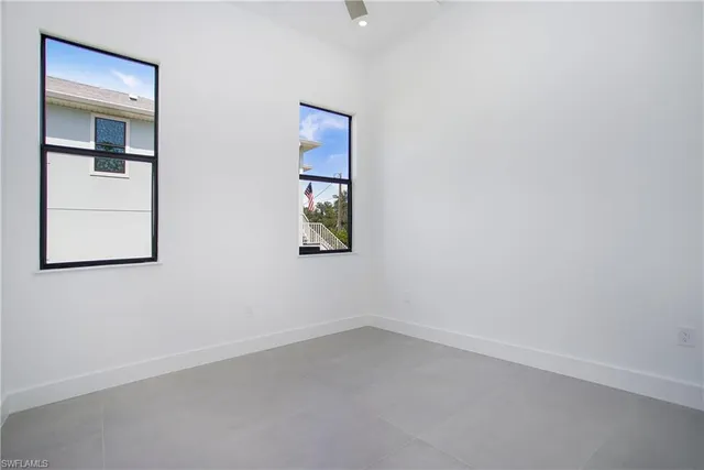 a view of an empty room