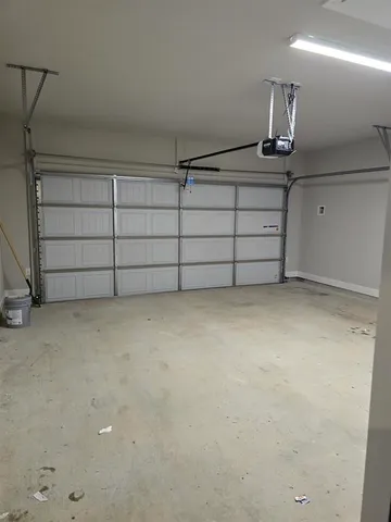 a view of a backyard with pathway