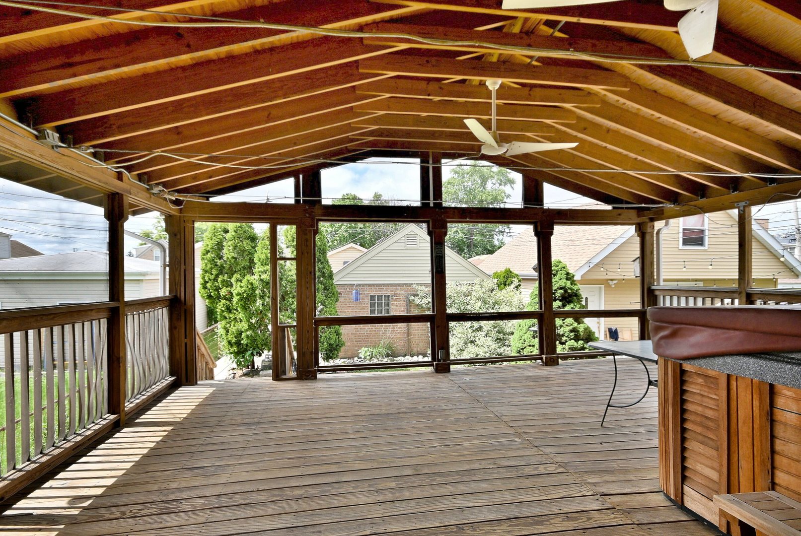 3952 North Oleander Avenue Chicago, IL 60634 - Photo 34 of 34 a view of outdoor space with wooden floor and iron stairs