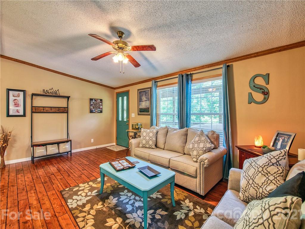485 Loop Road Clyde, NC 28721 - Photo 4 of 33 a living room with furniture and wooden floor