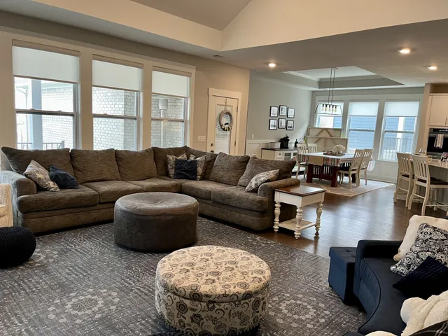 a kitchen with appliances a sink cabinets and a counter top space