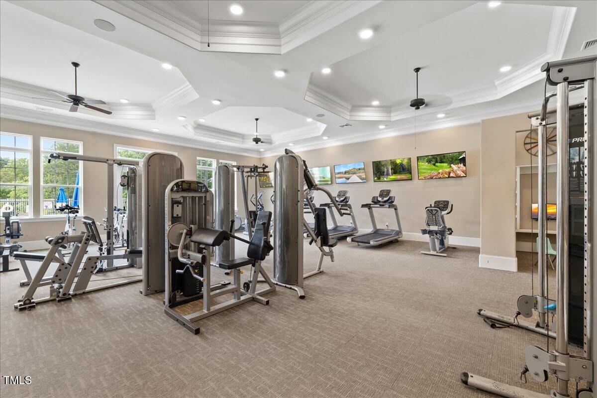 1610 Stone Road Durham, NC 27703 - Photo 33 of 40 a view of a room with gym equipment
