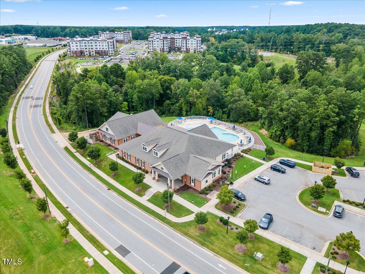 1610 Stone Road Durham, NC 27703 - Photo 38 of 40 an aerial view of a house with a garden
