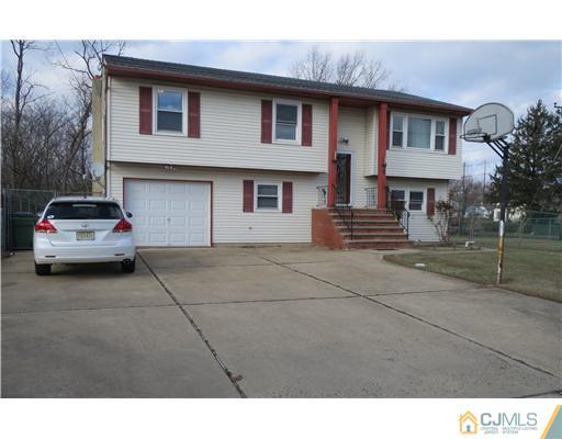 a view of a house with a garage