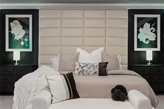 a bathroom with a sink a mirror and shower