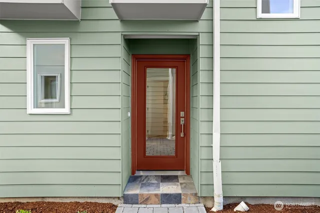 a view of front door