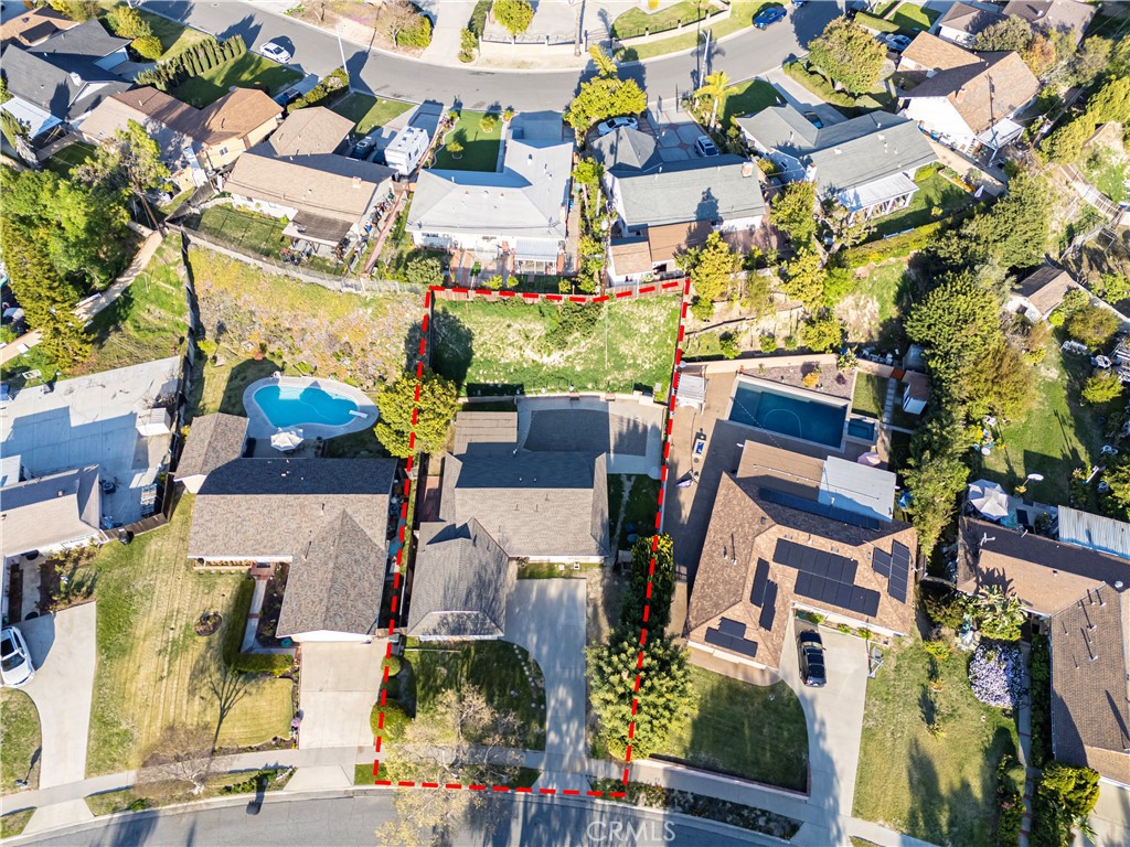 3524 Whitingham Drive West Covina, CA 91792 - Photo 35 of 39 an aerial view of residential houses with outdoor space