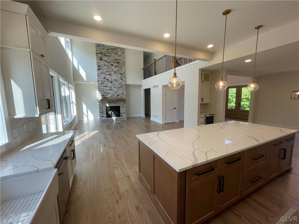 3998 Huckleberry Road Allentown, PA 18104 - Photo 10 of 33 FARM SINK AND FLOOR TO CEILING FIREPLACE