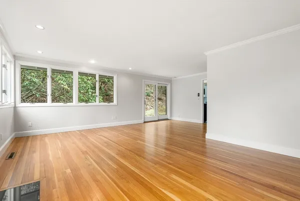 a view of an ocean and beach