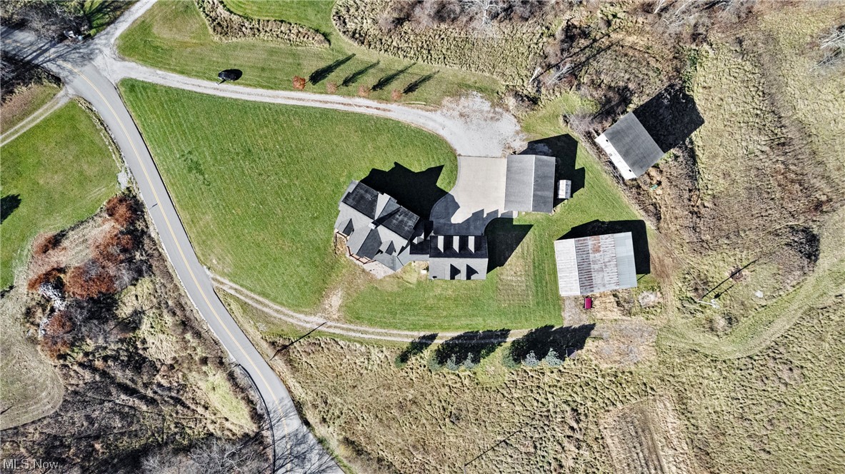 485 Dry Ridge Road Cameron, WV 26033 - Photo 31 of 35 Aerial view with a rural view