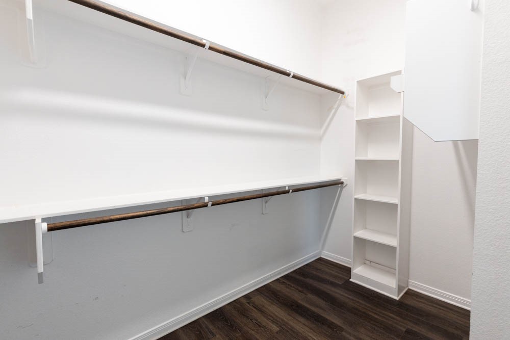 1001 Rootstock Rd. Brenham, TX 77833 - Photo 24 of 28 a close view of an empty walk in closet