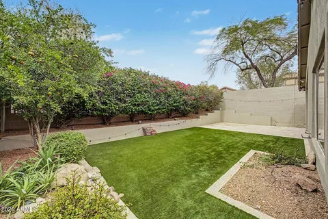 a view of a back yard of the house