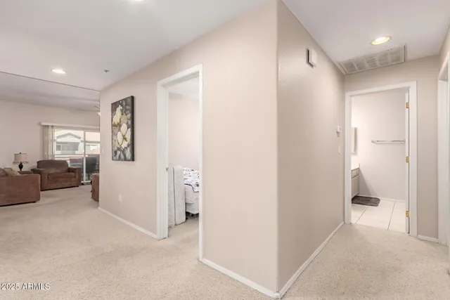 a view of a livingroom and a couch